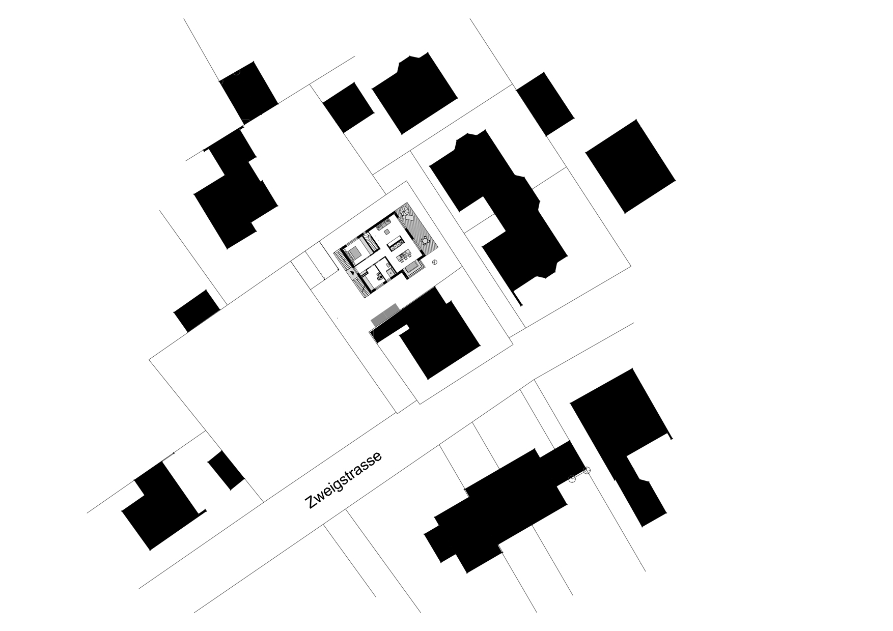 Zweigstraße, Lageplan